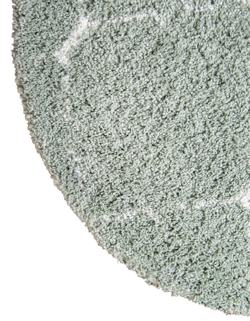 Casablanca Comfort Collection Area Rug - Medina Round Light Green lifestyle 117