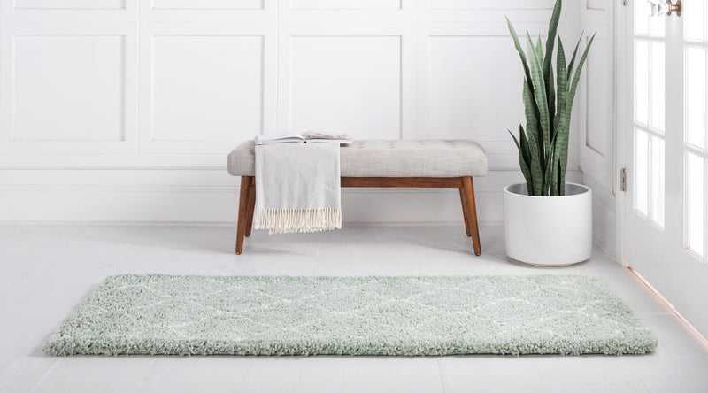 Casablanca Comfort Collection Area Rug - Medina Runner Light Green lifestyle 106