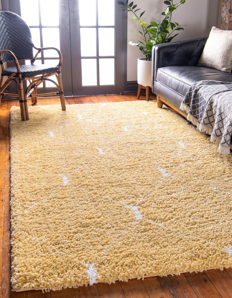 Casablanca Comfort Collection Area Rug - Medina Rectangle Yellow lifestyle 8