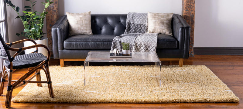 Casablanca Comfort Collection Area Rug - Medina Rectangle Yellow lifestyle 13