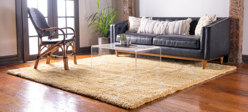 Casablanca Comfort Collection Area Rug - Medina Square Yellow lifestyle 92