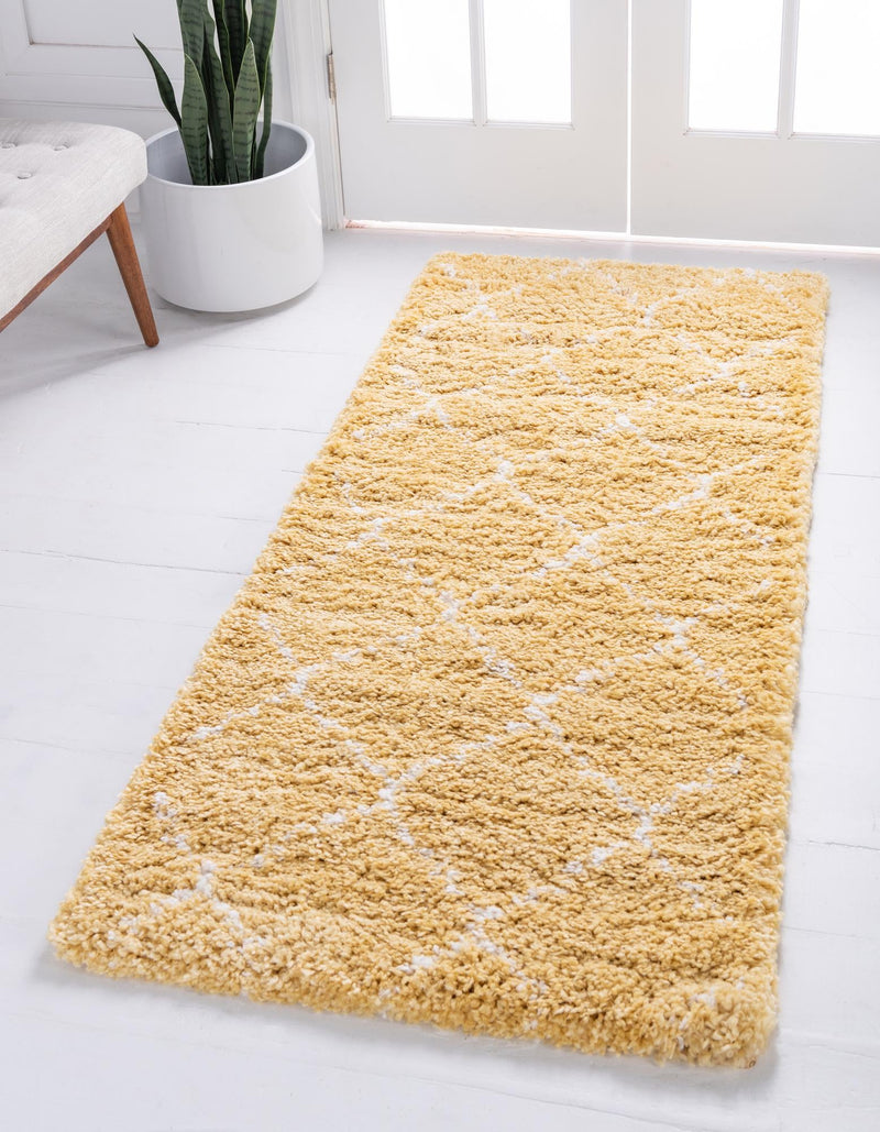 Casablanca Comfort Collection Area Rug - Medina Runner Yellow lifestyle 77