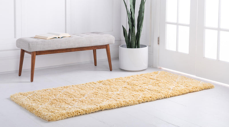 Casablanca Comfort Collection Area Rug - Medina Runner Yellow lifestyle 93