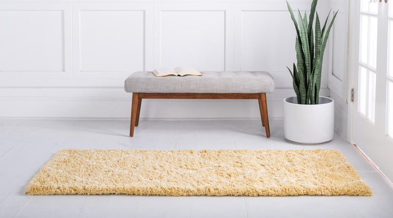 Casablanca Comfort Collection Area Rug - Medina Runner Yellow lifestyle 108