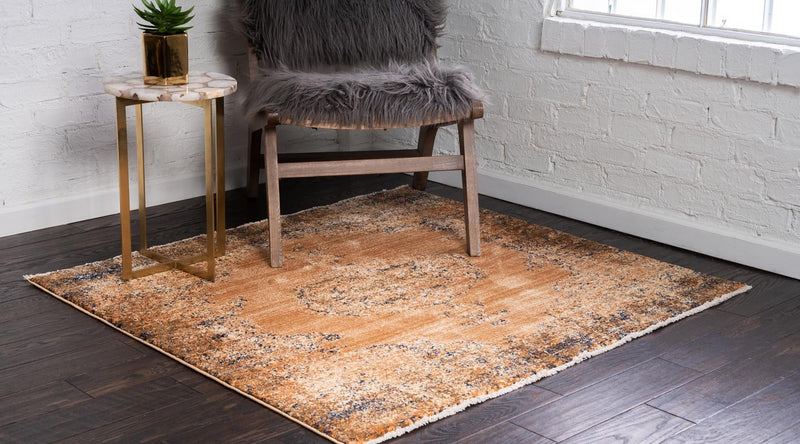 Coastal Haven Collection Area Rug - Dunescape Square Light Brown lifestyle 44