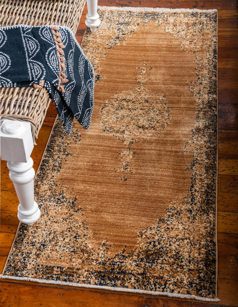 Coastal Haven Collection Area Rug - Dunescape Runner Light Brown lifestyle 58
