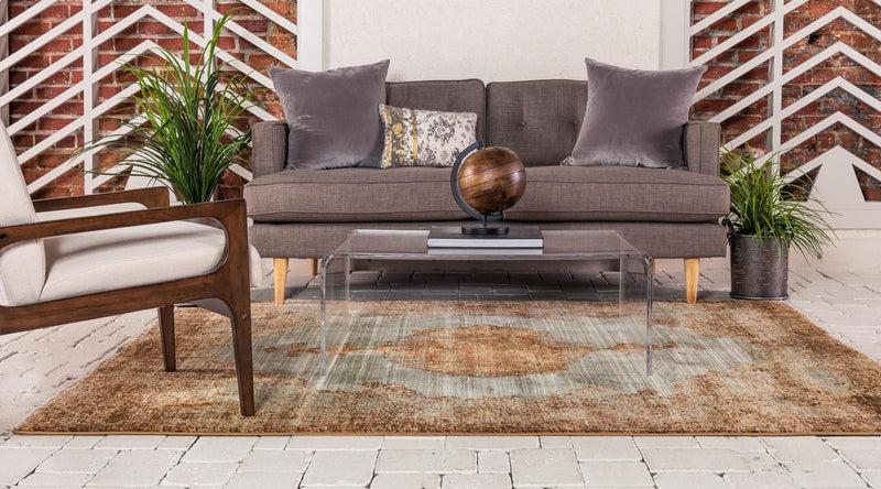Coastal Haven Collection Area Rug - Dunescape Rectangle Light Green lifestyle 11