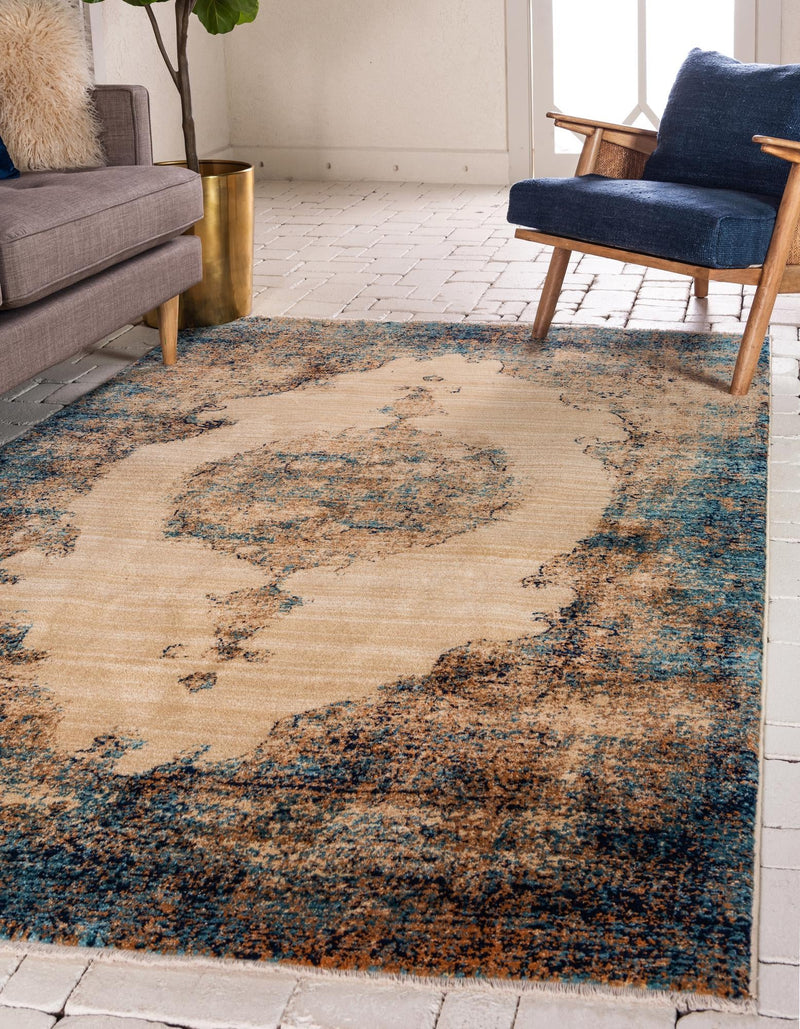 Coastal Haven Collection Area Rug - Dunescape Rectangle Beige lifestyle 9