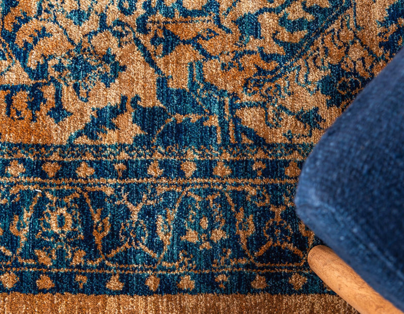 Coastal Haven Collection Area Rug - Mariner Rectangle Orange lifestyle 6