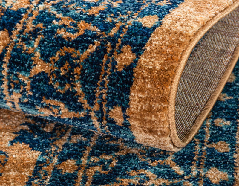 Coastal Haven Collection Area Rug - Mariner Rectangle Orange lifestyle 7