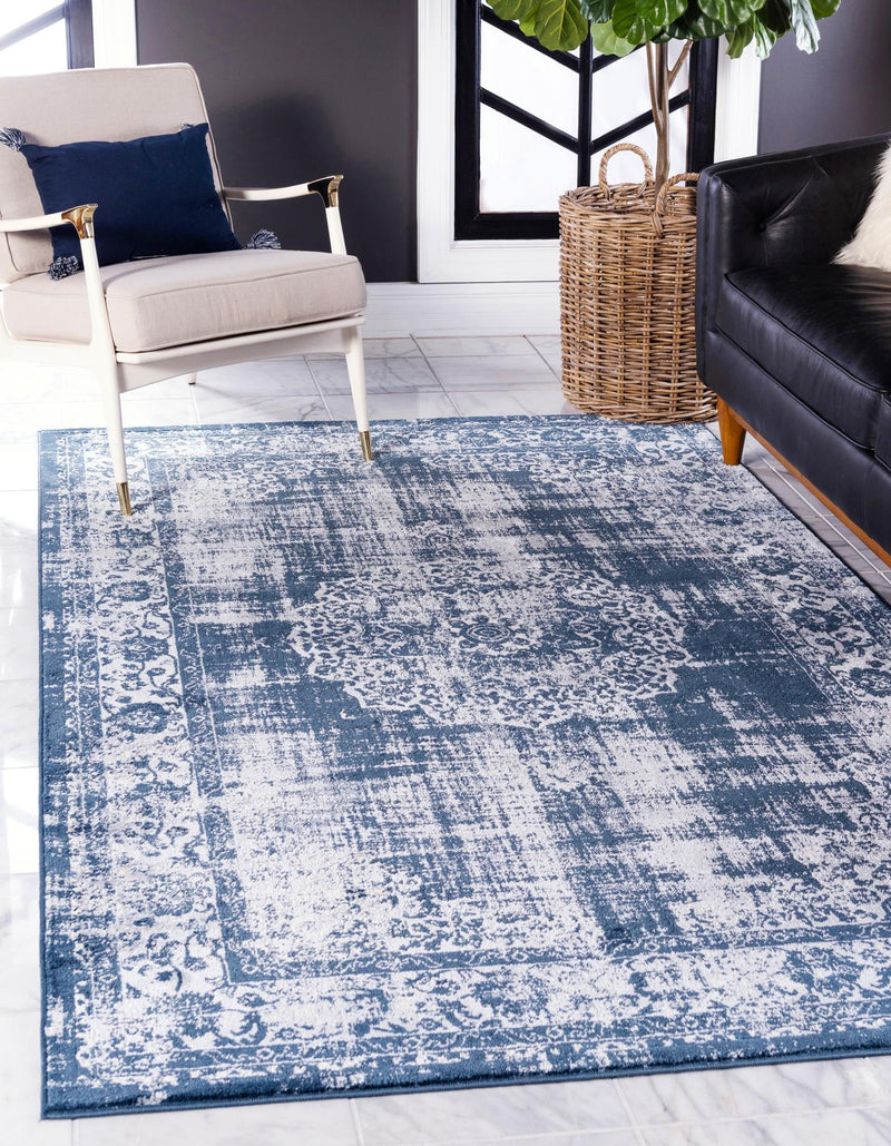 Heirloom Harbor Collection Area Rug - Heritage Rectangle Dark Blue lifestyle 8