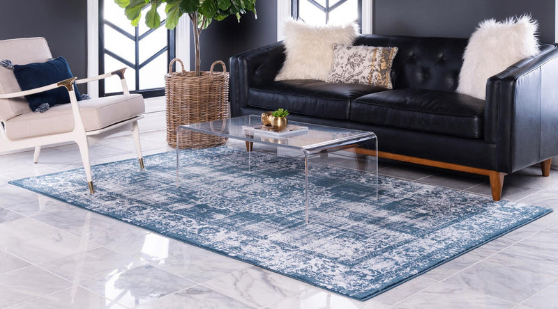 Heirloom Harbor Collection Area Rug - Heritage Rectangle Dark Blue lifestyle 13