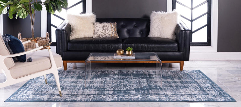 Heirloom Harbor Collection Area Rug - Heritage Rectangle Dark Blue lifestyle 18