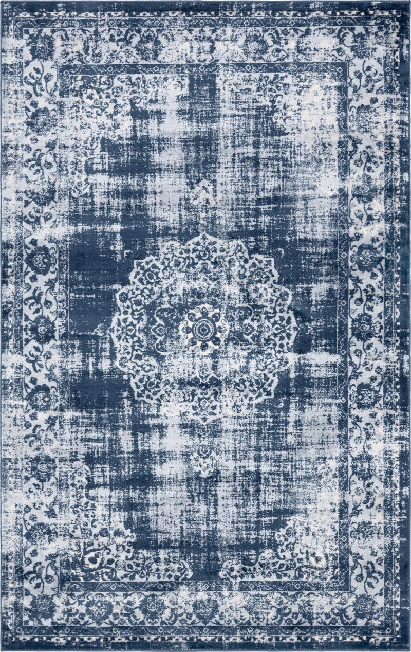 Heirloom Harbor Collection Area Rug - Heritage Rectangle Dark Blue lifestyle 3
