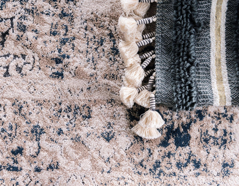 Heirloom Harbor Collection Area Rug - Heritage Rectangle Beige and Blue lifestyle 29