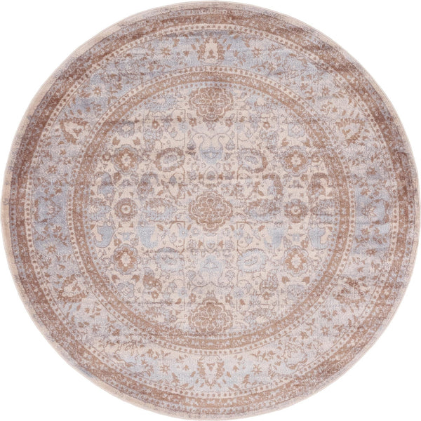 Heirloom Harbor Collection Area Rug - Cove Round Cream lifestyle 34