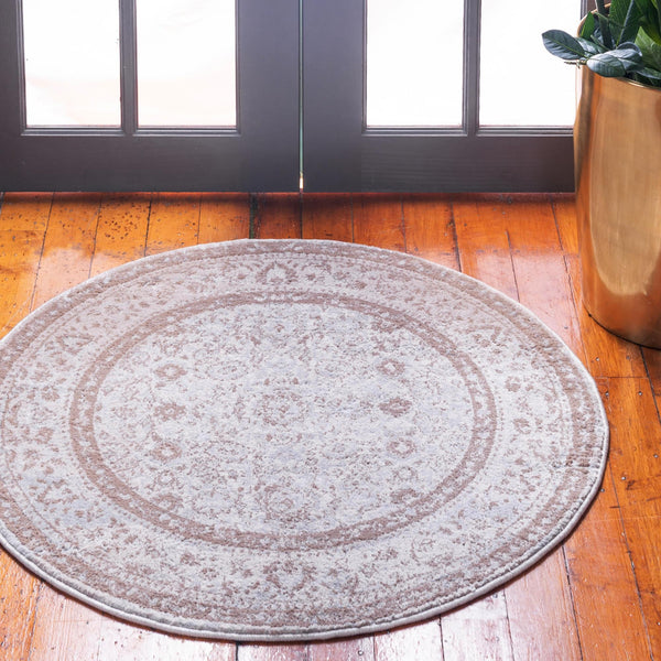 Heirloom Harbor Collection Area Rug - Cove Round Cream lifestyle 38