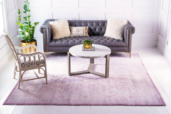 Heirloom Harbor Collection Area Rug - Cove Square Violet lifestyle 73