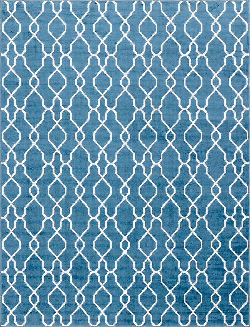 Patio Paradise Collection Area Rug - Lagoon Rectangle Blue Main