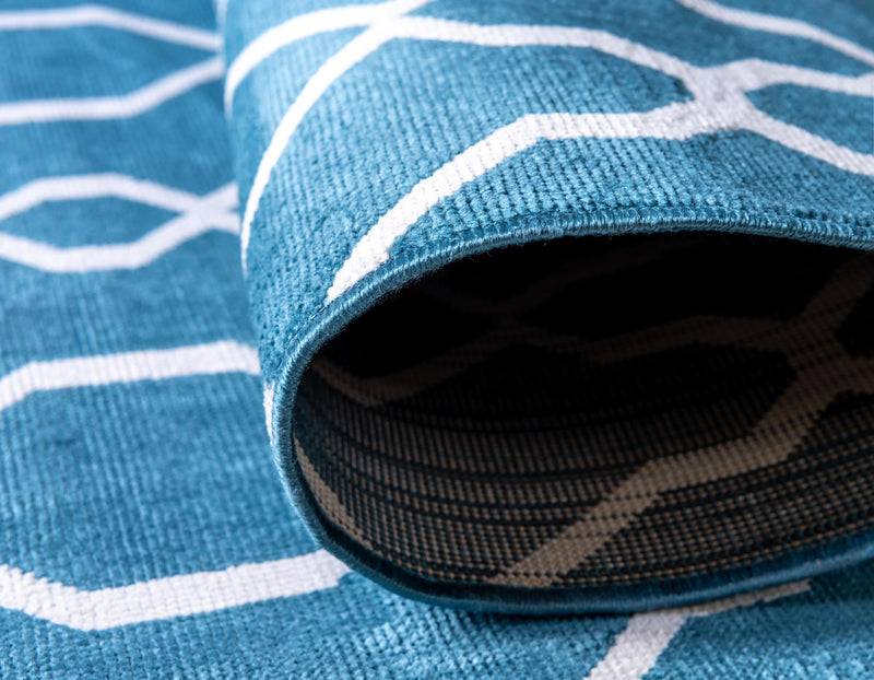 Patio Paradise Collection Area Rug - Lagoon Rectangle Blue lifestyle 13