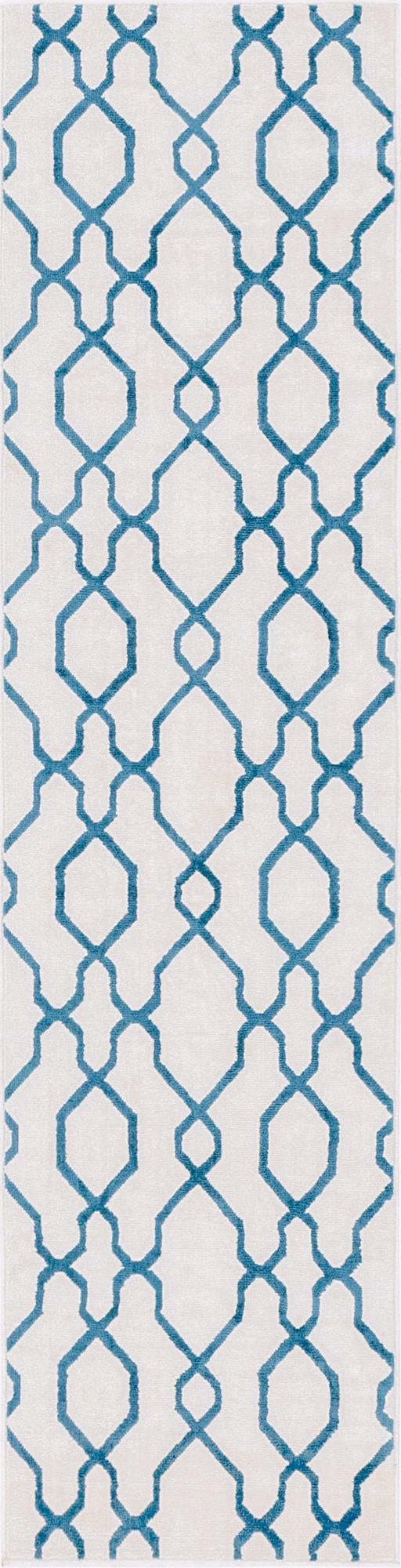 Patio Paradise Collection Area Rug - Lagoon Runner Cream lifestyle 22