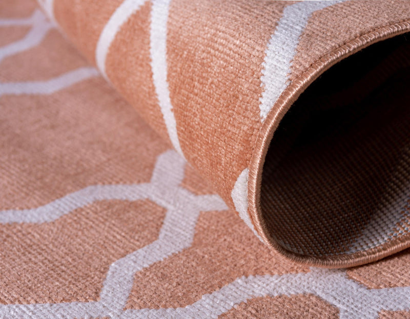 Patio Paradise Collection Area Rug - Lagoon Rectangle Peach lifestyle 26