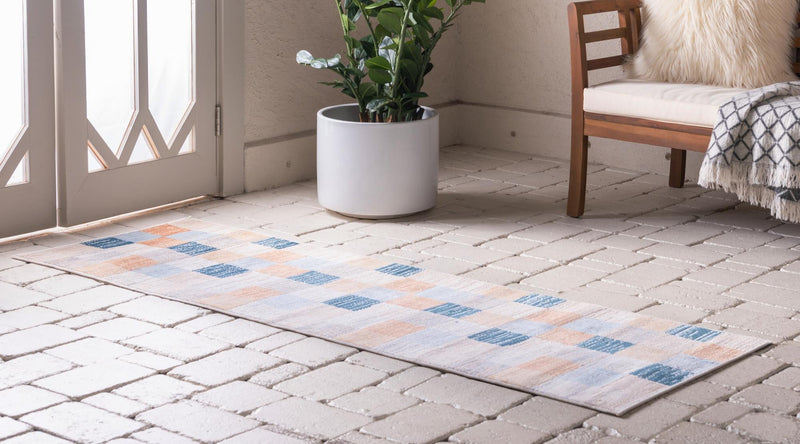 Patio Paradise Collection Area Rug - Bungalow Runner Cream lifestyle 16