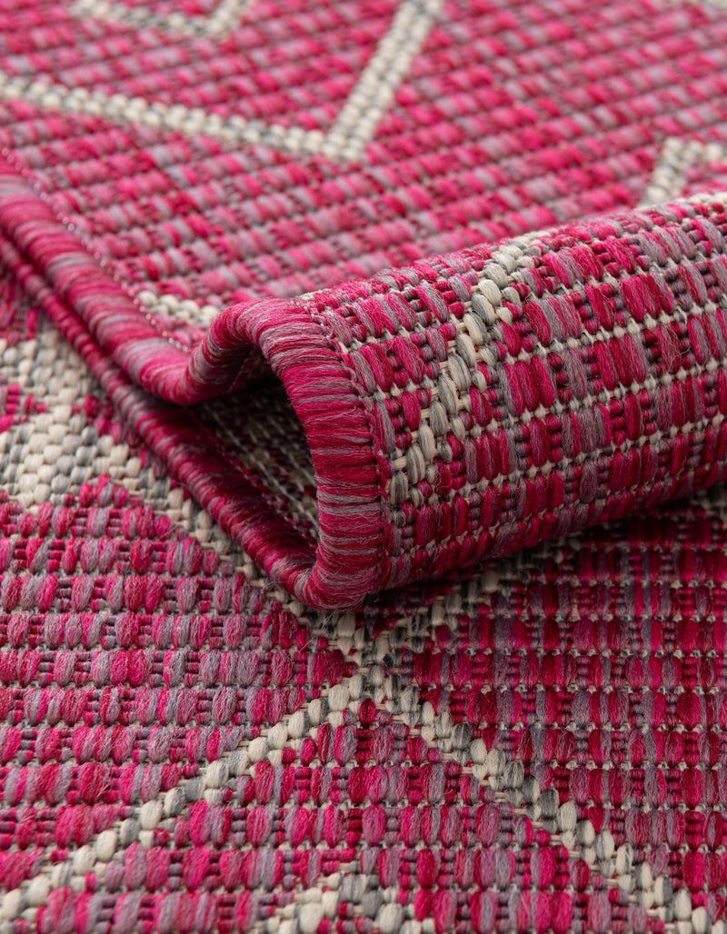 Garden Lattice Oasis Collection Area Rug - Pergola (Fuschia) Runner Fuschia lifestyle 29