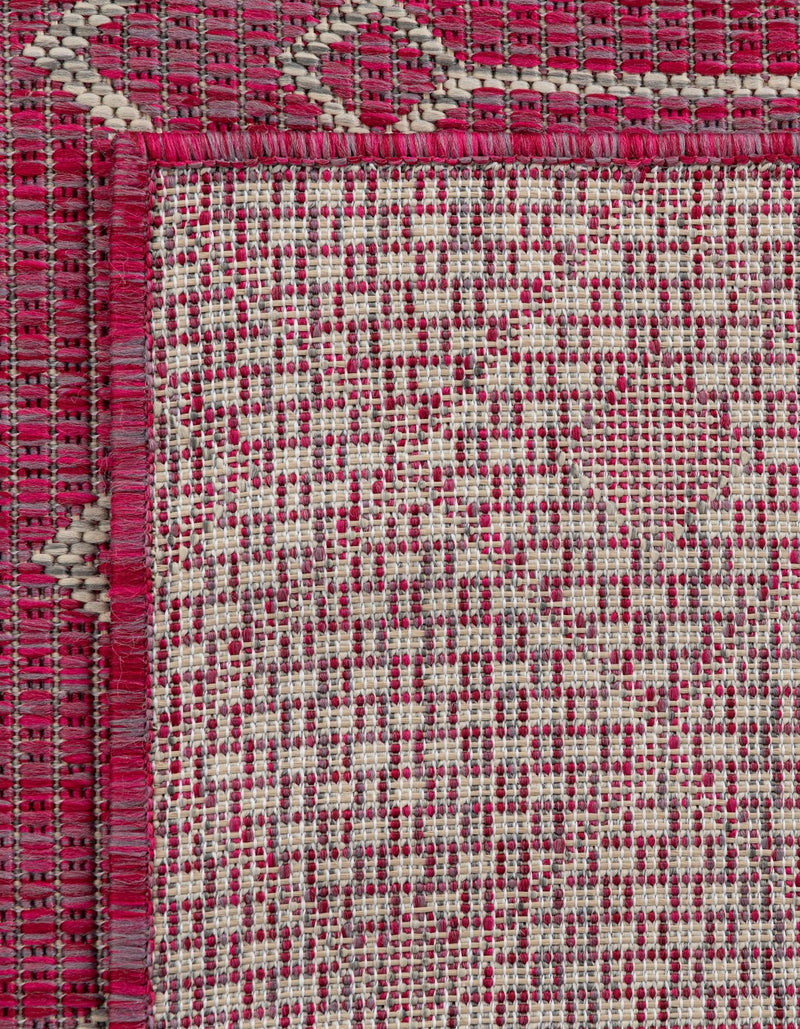 Garden Lattice Oasis Collection Area Rug - Pergola (Fuschia) Runner Fuschia lifestyle 34