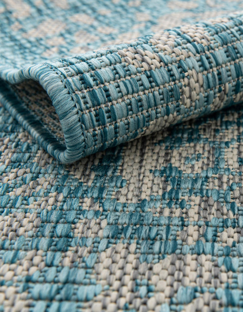 Patio Heritage Collection Area Rug - Savannah (Light Aqua) Rectangle Light Aqua lifestyle 6