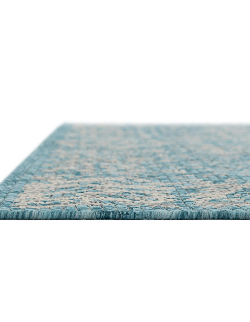 Patio Heritage Collection Area Rug - Savannah (Light Aqua) Rectangle Light Aqua lifestyle 7