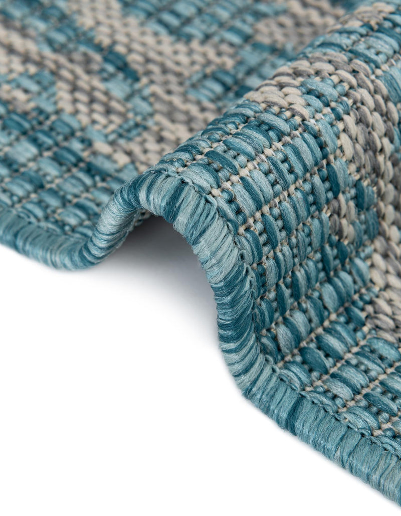 Patio Heritage Collection Area Rug - Savannah (Light Aqua) Rectangle Light Aqua lifestyle 10