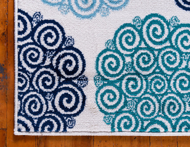 Seaside Embrace Collection Area Rug - Dune Rectangle Turquoise lifestyle 9