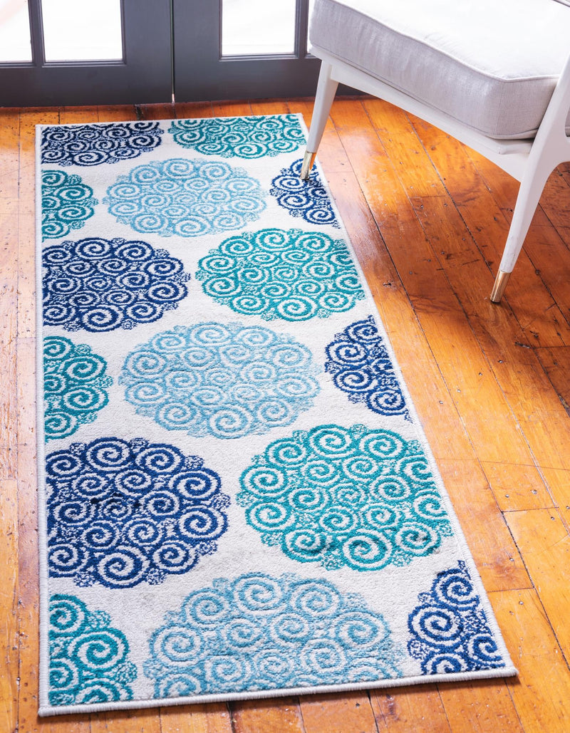 Seaside Embrace Collection Area Rug - Dune Runner Turquoise lifestyle 13