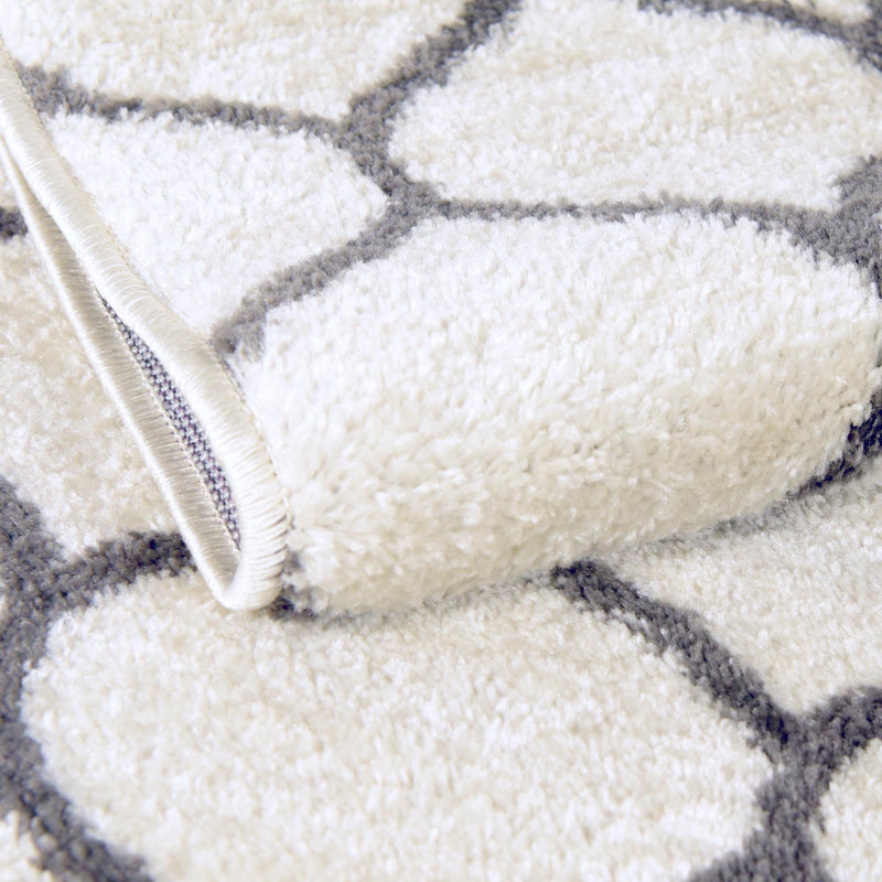 Lattice Garden Collection Area Rug - Pergolatown (Ivory) Round Ivory lifestyle 6