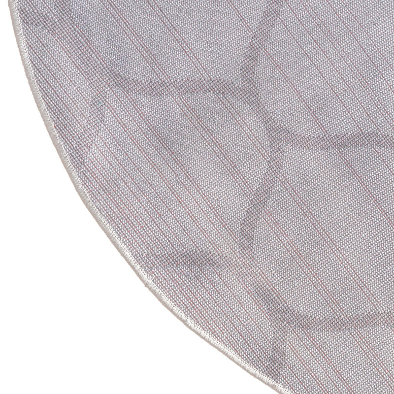 Lattice Garden Collection Area Rug - Pergolatown (Ivory) Round Ivory lifestyle 12