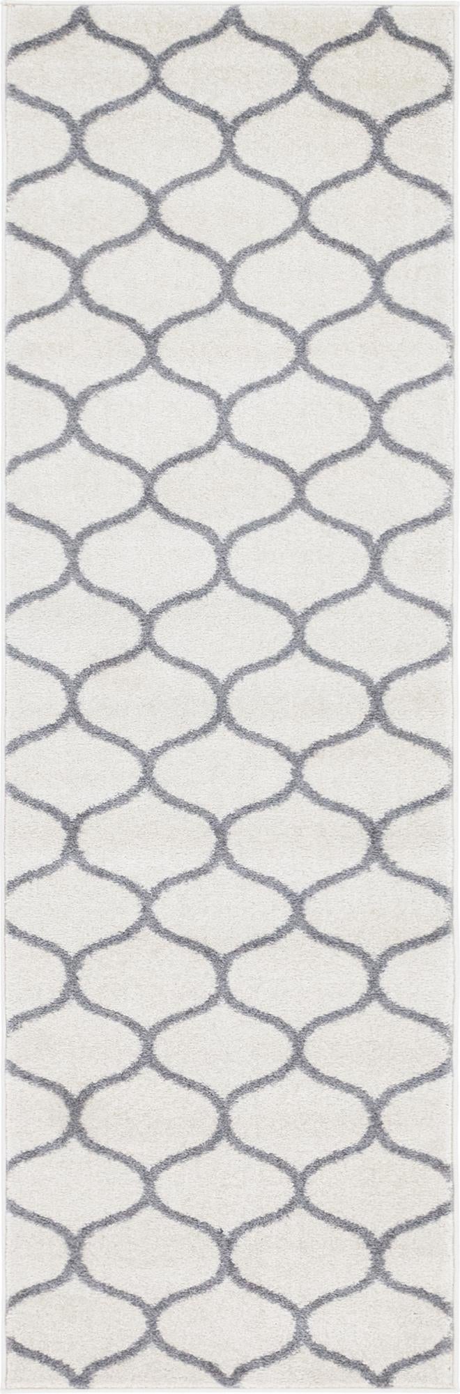 Lattice Garden Collection Area Rug - Pergolatown (Ivory) Runner Ivory Main