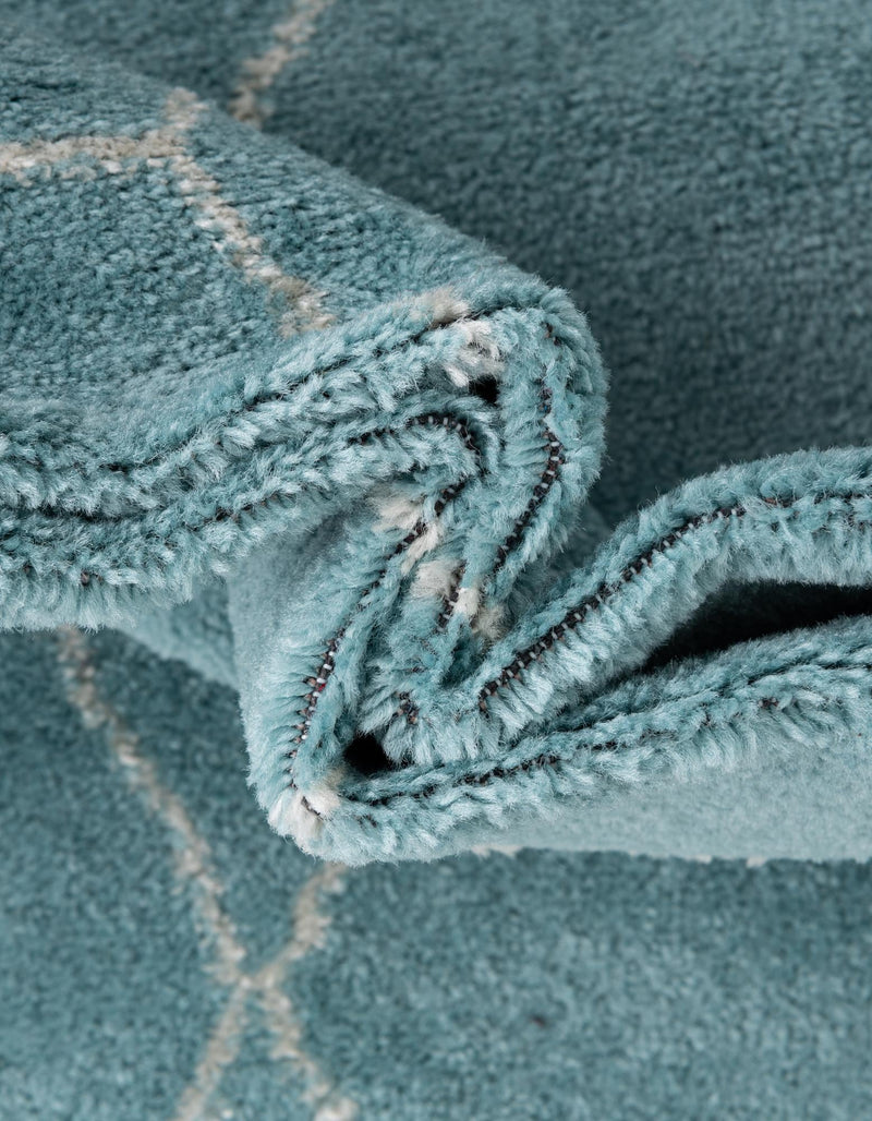 Lattice Garden Collection Area Rug - Arborville (Light Blue) Runner Light Blue lifestyle 64