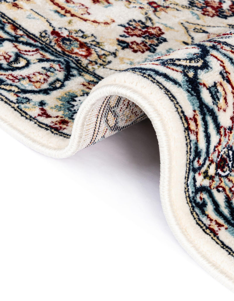 Persian Elegance Collection Area Rug - Ardabil Round Ivory lifestyle 99