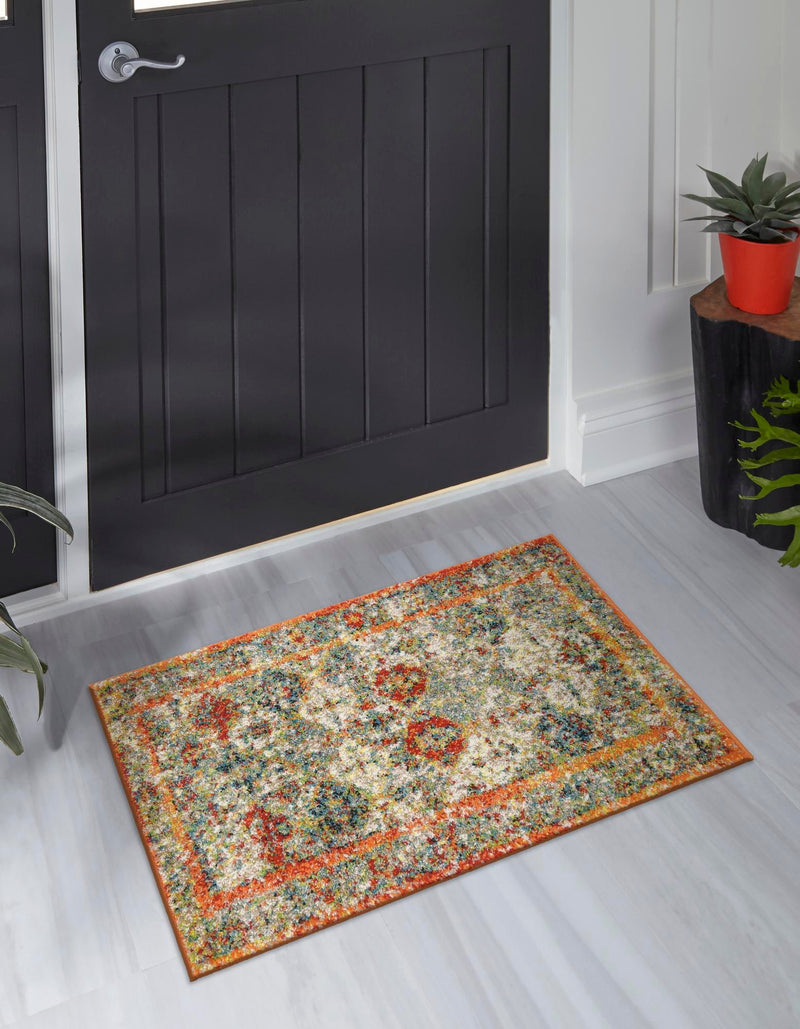 Amalfi Coast Woven Collection Area Rug - Positano Rectangle Multi lifestyle 8