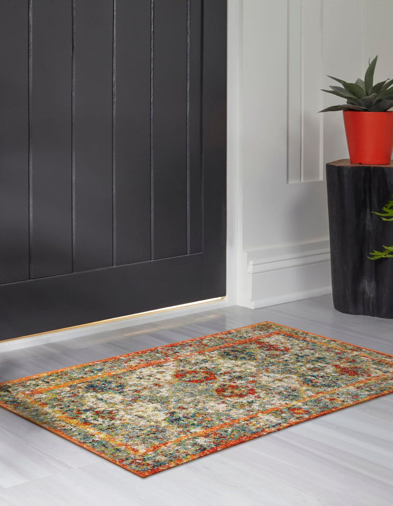 Amalfi Coast Woven Collection Area Rug - Positano Rectangle Multi lifestyle 13