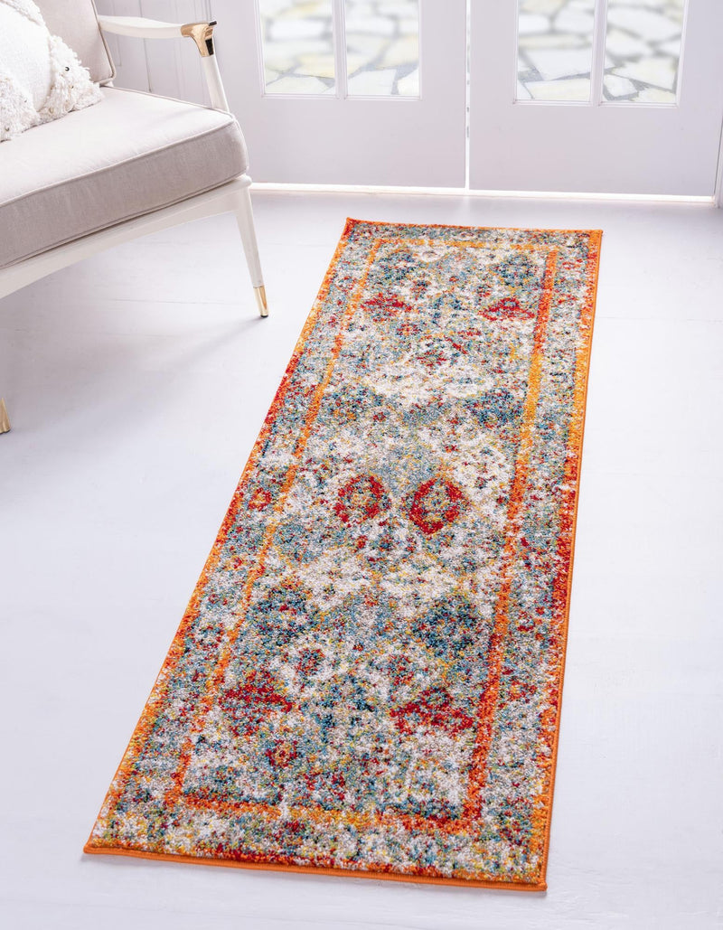 Amalfi Coast Woven Collection Area Rug - Positano Runner Multi lifestyle 63