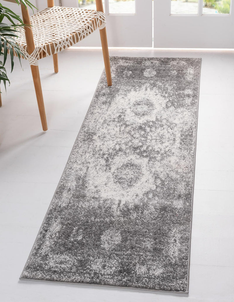 Amalfi Coast Woven Collection Area Rug - Ravello Runner Gray lifestyle 42