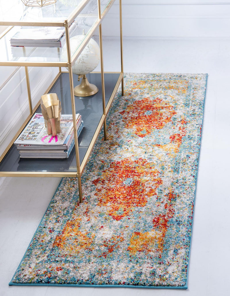 Amalfi Coast Woven Collection Area Rug - Atrani Runner Orange lifestyle 15