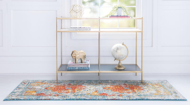 Amalfi Coast Woven Collection Area Rug - Atrani Runner Orange lifestyle 20
