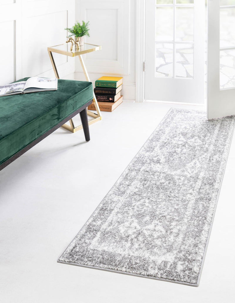 Amalfi Coast Woven Collection Area Rug - Positano Runner Gray lifestyle 62