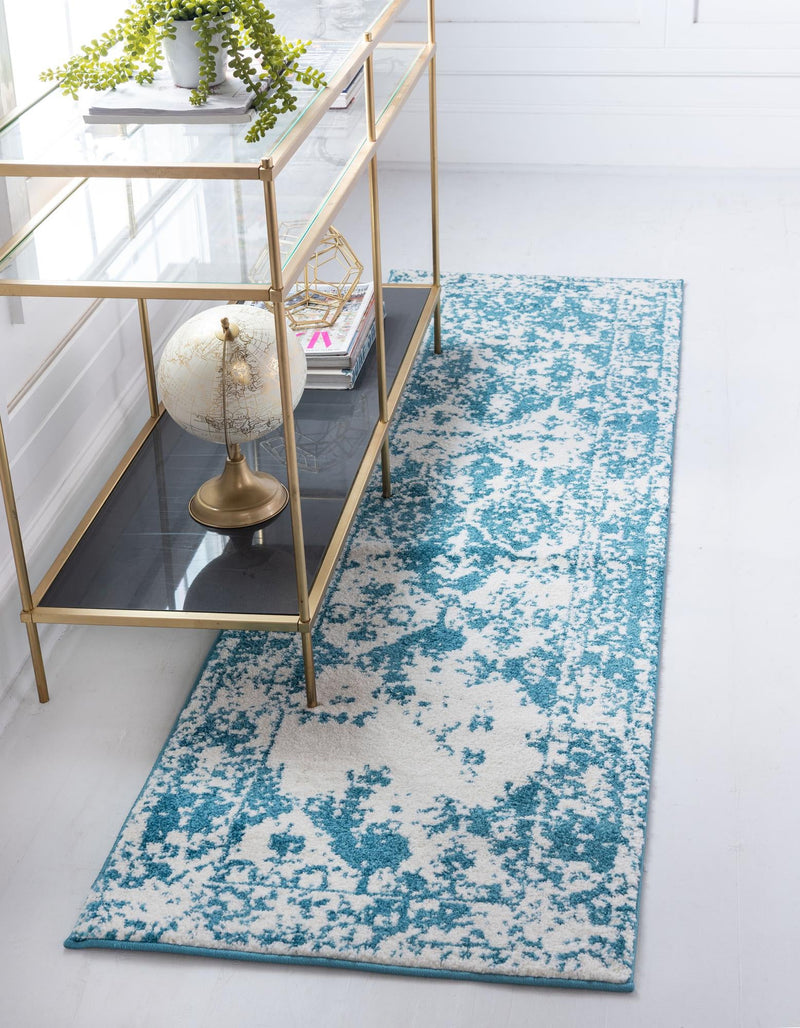 Amalfi Coast Woven Collection Area Rug - Positano Runner Blue lifestyle 59