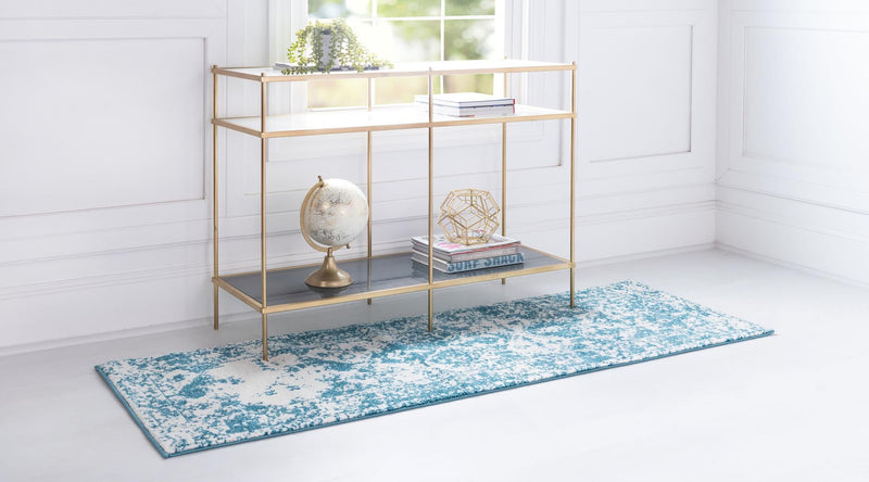 Amalfi Coast Woven Collection Area Rug - Positano Runner Blue lifestyle 71