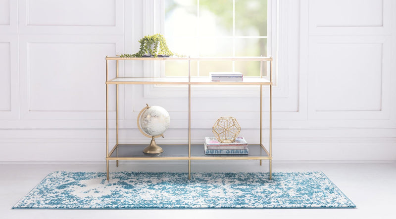 Amalfi Coast Woven Collection Area Rug - Positano Runner Blue lifestyle 82