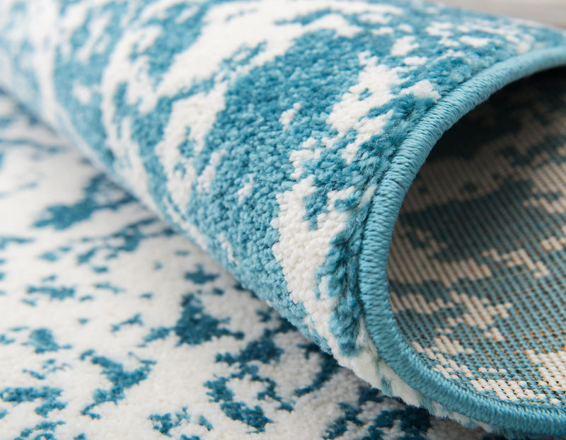 Amalfi Coast Woven Collection Area Rug - Positano Runner Blue lifestyle 97